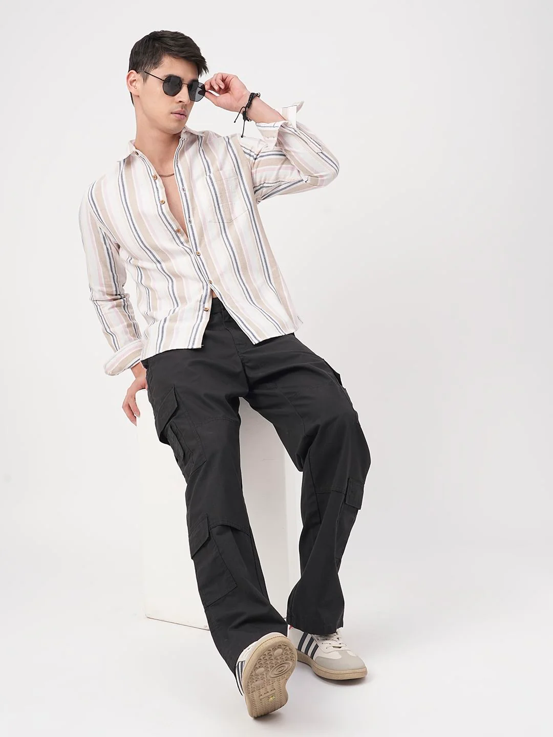 Classic Multicolour Striped Shirt - Image 7