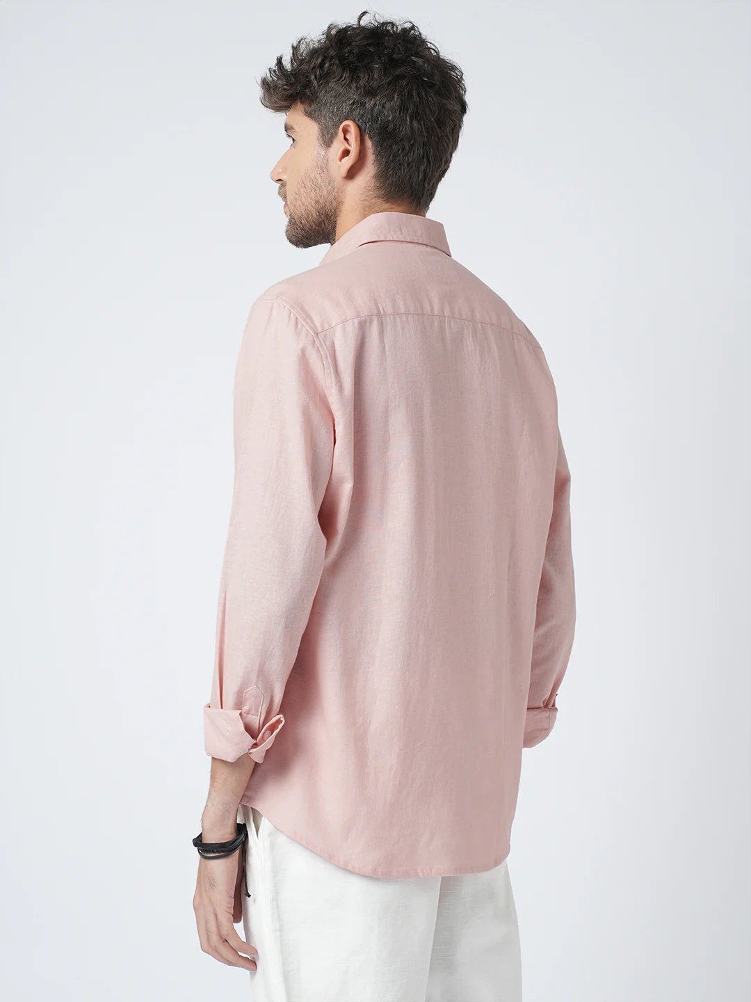 Everyday Peach Pure Linen Shirt - Image 6