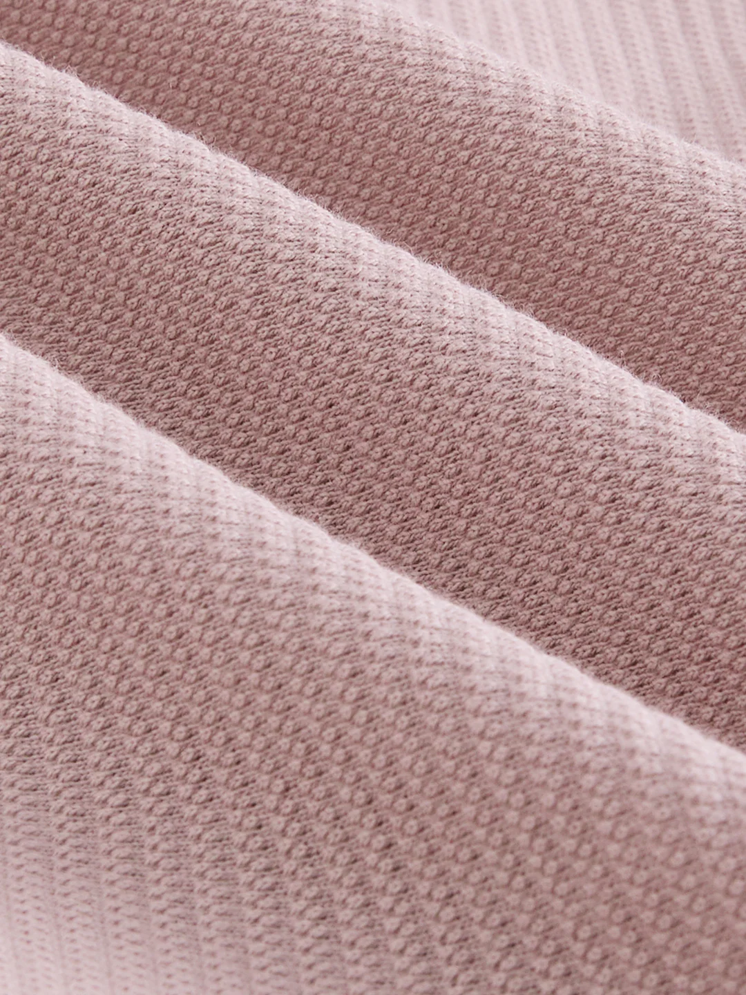 Oyster Pink Textured Knit Shirt - Image 8