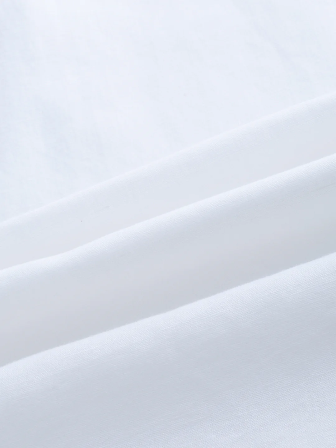 Pearl White Slub Textured Linen Blend Kurta - Image 9