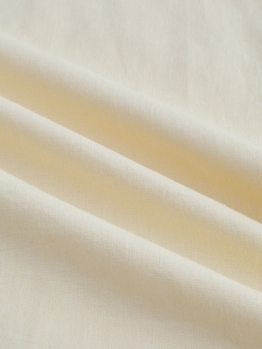 Premium Butter Yellow Linen Blend Kurta - Image 3