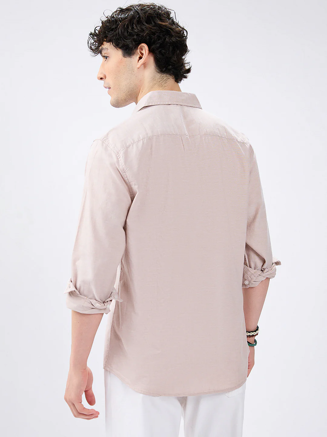 Sandstone Beige Oxford Shirt - Image 6