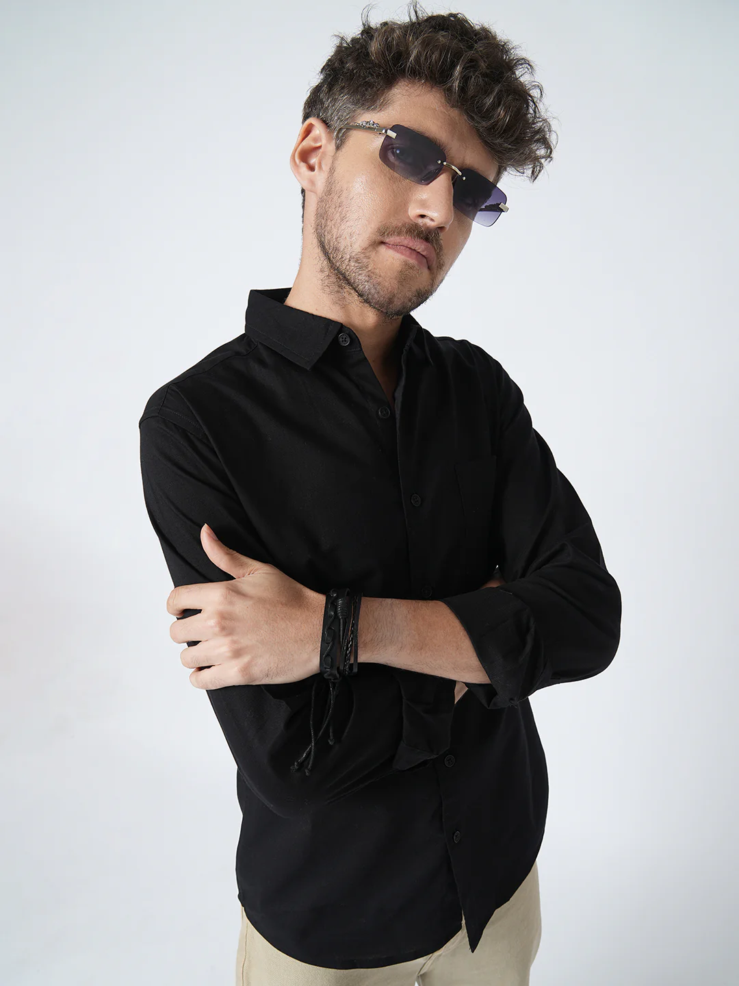 Timeless Deep Black Elite Slub Shirt
